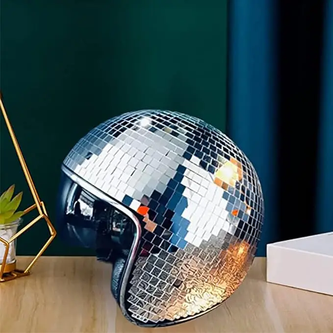 disco ball helmet